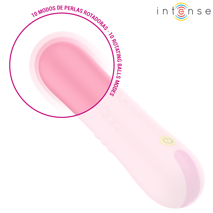 Intense Fun Toys-Barbara Vibratore Rotativo con Sfere-Silicone, 10 · Vibratori (immagine 5)