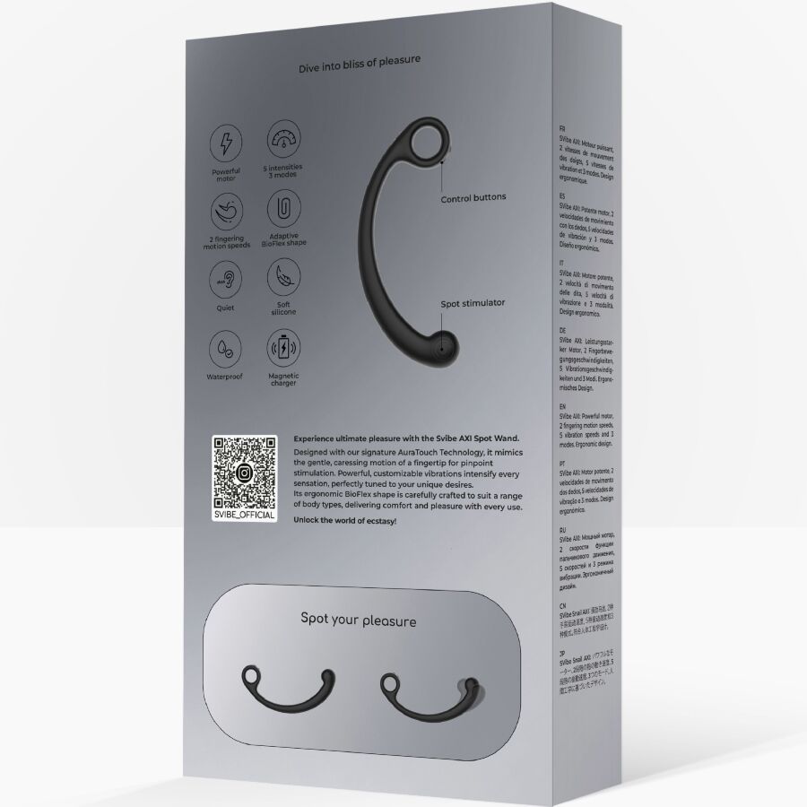 Snail Vibe-Axi Bastone da Massaggio Vibratore Nero-5 velocità, Impermeabile 3 Snail Vibe-Axi Bastone da Massaggio Vibratore Nero-5 velocità, Impermeabile · Vibratori (imaginea 3)