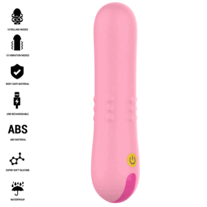 Intense Fun Toys-Barbara Vibratore Rotativo con Sfere-Silicone, 10 · Vibratori (immagine 8)