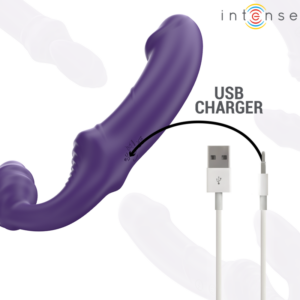 Intense Remote Control-Jill Double Vibrator 20 cm Viola · Vibratori (imaginea 7)