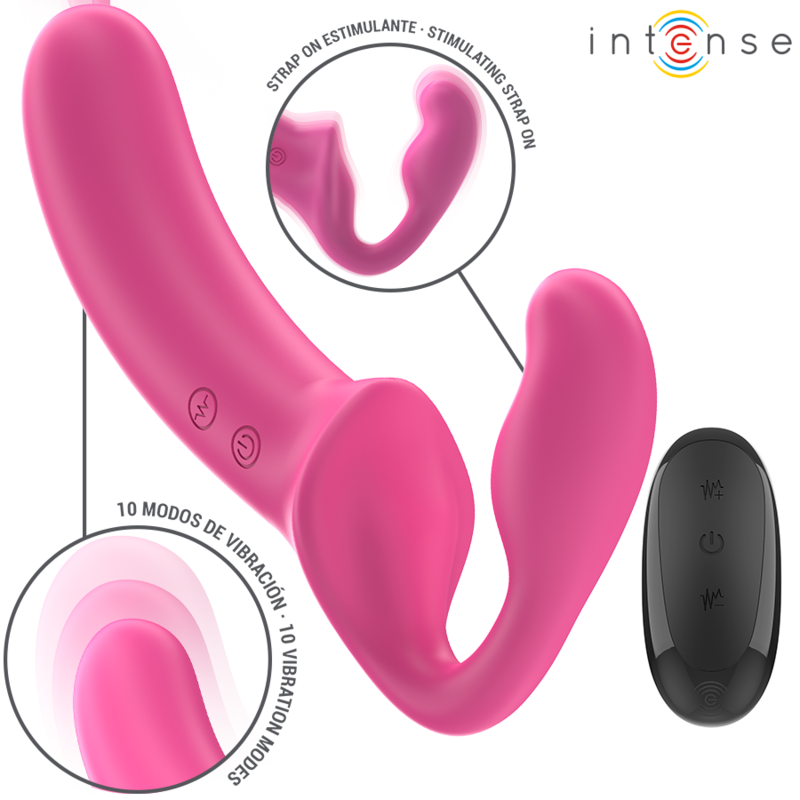 Intense Remote Control-Amy Doppio Vibratore 20 cm Rosa 2 Intense Remote Control-Amy Doppio Vibratore 20 cm Rosa · Vibratori (immagine 2)