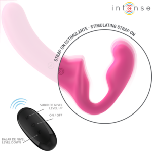 Intense Remote Control-Amy Doppio Vibratore 20 cm Rosa · Vibratori (immagine 4)