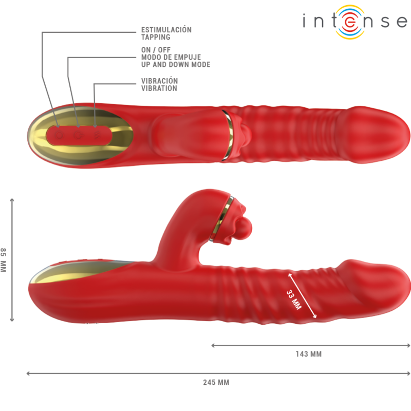 Intense High Tech-Thalia Vibratore Vibrazioni, Spingere e · Vibratori (immagine 3)