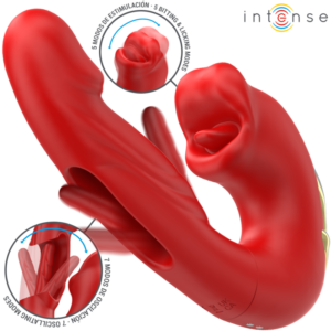 Intense High Tech-Nathy Doppio Vibratore con Bocca Stimolante · Giocattoli per coppie (immagine 2)