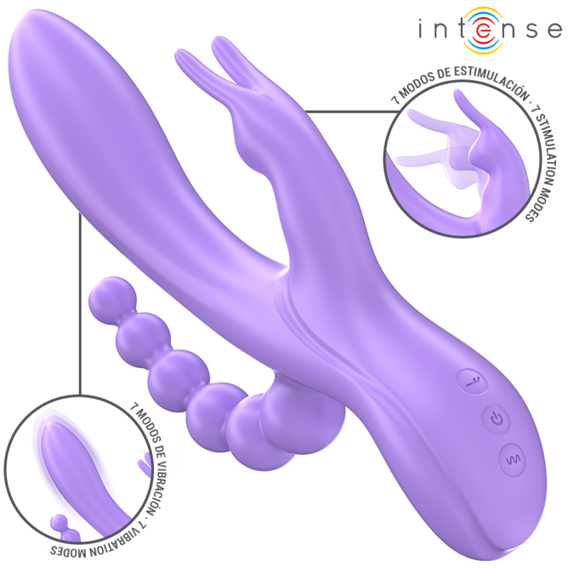 Intense High Tech-Miko Triplo Vibratore Vaginale, Stimolatore 2 Intense High Tech-Miko Triplo Vibratore Vaginale, Stimolatore · Vibratori (imaginea 2)