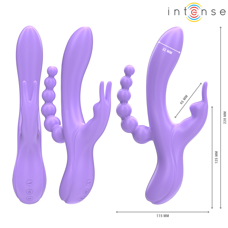Intense High Tech-Miko Triplo Vibratore Vaginale, Stimolatore 3 Intense High Tech-Miko Triplo Vibratore Vaginale, Stimolatore · Vibratori (imaginea 3)