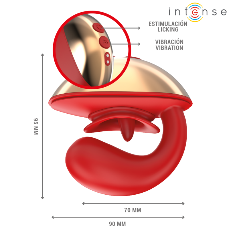 Intense High Tech-Mariah Vibratore e Stimolatore a Forma di U · Giocattoli per coppie (immagine 5)