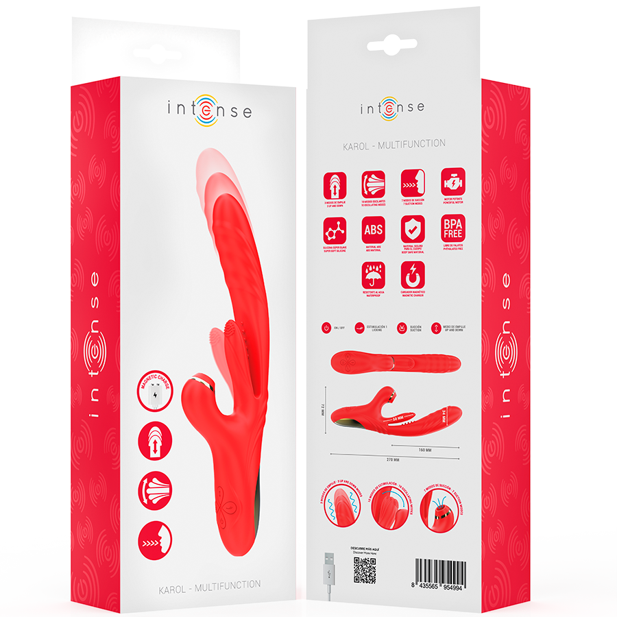 Intense High Tech-Karol Vibratore multifunzione a pistone · Vibratori (immagine 8)