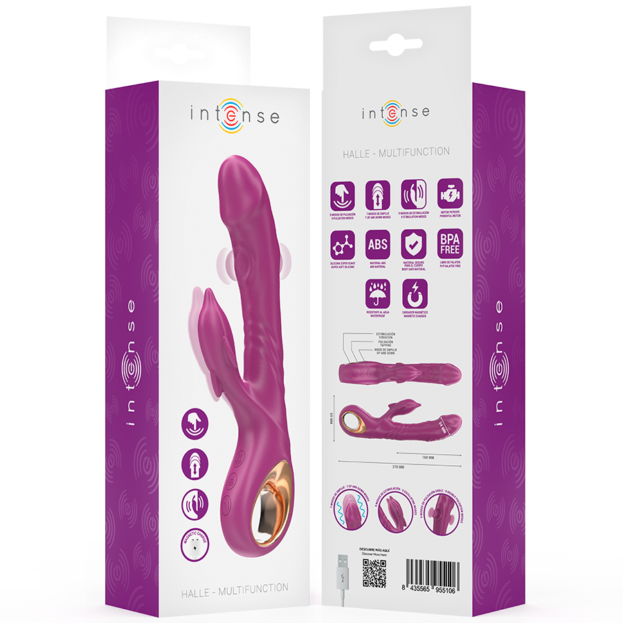 Intense High Tech-Halle Vibratore Multifunzione con Lingua 8 Intense High Tech-Halle Vibratore Multifunzione con Lingua · Vibratori (imaginea 8)