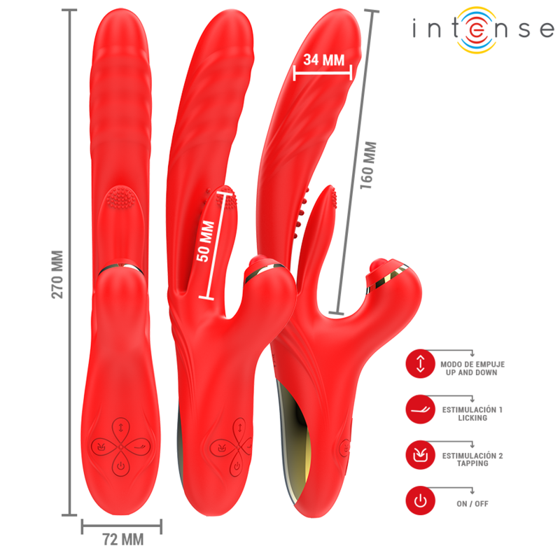 Intense High Tech-Rosalia Vibratore Multifunzione 3 in 1 · Vibratori (immagine 3)