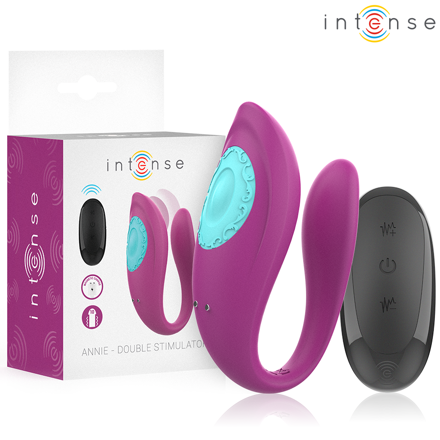 Intense Remote Control-Annie Vibratore U-shaped e Stimolatore
