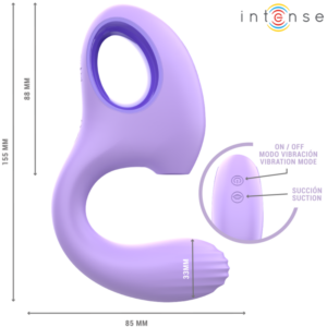 Intense High Tech-Baxter Vibratore & Stimolatore Viola-Silicone · Vibratori (immagine 6)