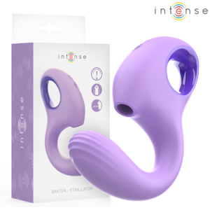 Intense High Tech-Baxter Vibratore & Stimolatore Viola-Silicone