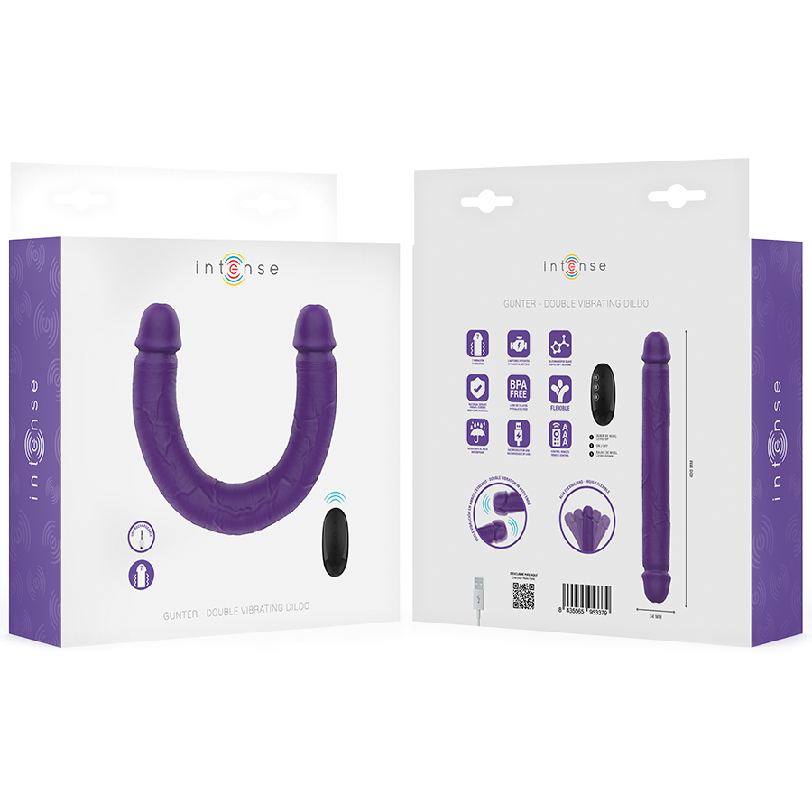 Intense Remote Control-Gunter Dildo Doppio Vibratore 40 cm Viola 7 Intense Remote Control-Gunter Dildo Doppio Vibratore 40 cm Viola · Dildo & Stimolatori (imaginea 7)