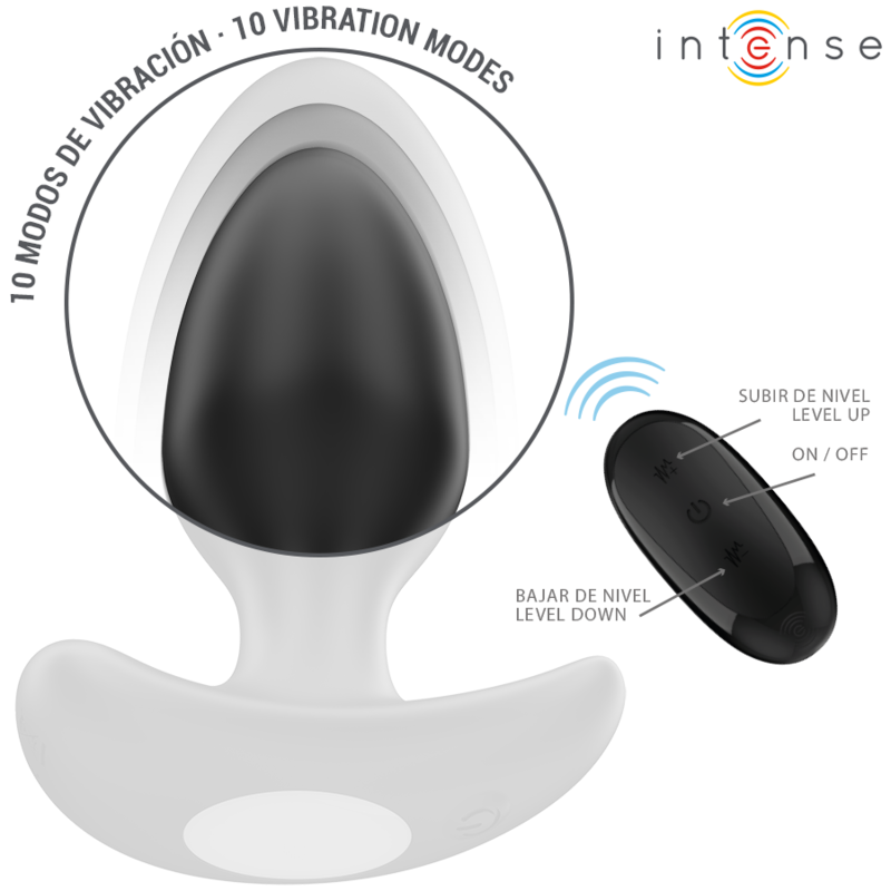 Intense Anal Toys-Joey Plug anale 10 Vibrazioni Nero · Giocattoli anali (imaginea 5)