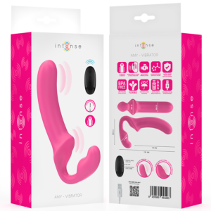 Intense Remote Control-Amy Doppio Vibratore 20 cm Rosa · Vibratori (immagine 8)