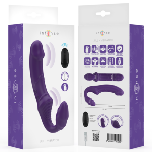 Intense Remote Control-Jill Double Vibrator 20 cm Viola · Vibratori (imaginea 8)