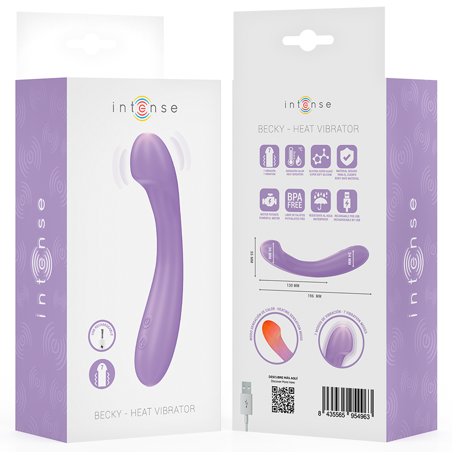 Intense High Tech-Becky Vibratore 19 cm con Riscaldamento 7 Vibrazioni · Vibratori (immagine 8)