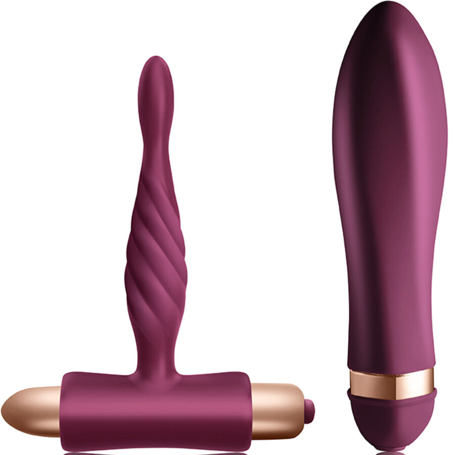Climaximum-Dare Kit Twisted Vibratore + Plug anale — ROCKS-OFF · Kit di giocattoli