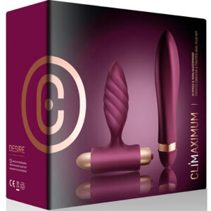 Climaximum-Desire Kit Twisted Vibrator e Plug anale-Silicone, 10 — ROCKS-OFF · Kit di giocattoli (imaginea 5)