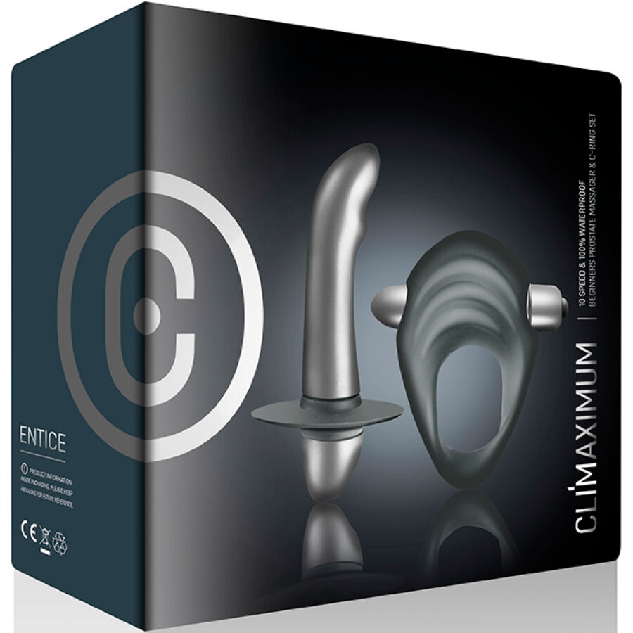 Climaximum-Entice Kit Anello per Pene e Vibratore — ROCKS-OFF · Kit di giocattoli (immagine 5)