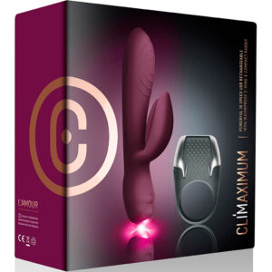 Climaximum-Lamour Kit Rabbit Vibratore + Anello Led — ROCKS-OFF · Kit di giocattoli (immagine 4)