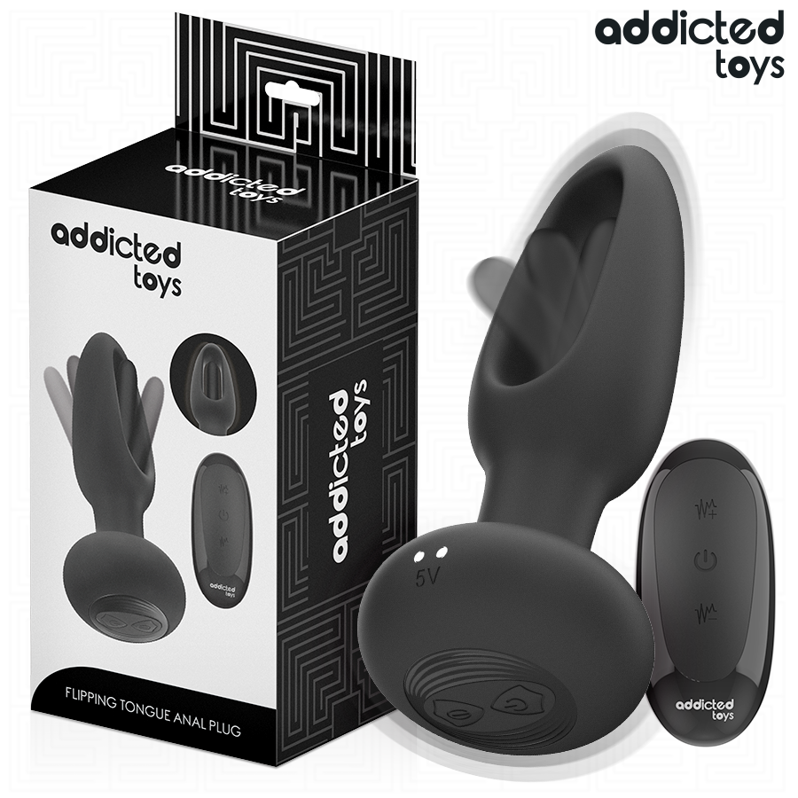 Addicted Toys-Plug anale con Lingua Vibrante e Telecomando-10 velocità 1 Addicted Toys-Plug anale con Lingua Vibrante e Telecomando-10 velocità · Giocattoli anali