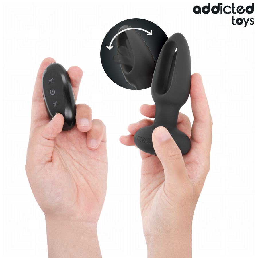 Addicted Toys-Plug anale con Lingua Vibrante e Telecomando-10 velocità 2 Addicted Toys-Plug anale con Lingua Vibrante e Telecomando-10 velocità · Giocattoli anali (imaginea 2)