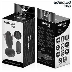 Addicted Toys-Plug anale con Lingua Vibrante e Telecomando-10 velocità · Giocattoli anali (imaginea 3)