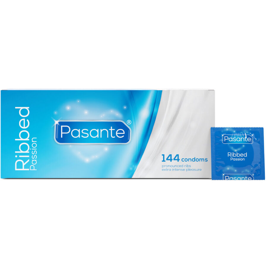 Pasante-Ribbed Passion Preservativi Scatola 144 Pezzi-Latex 2 Pasante-Ribbed Passion Preservativi Scatola 144 Pezzi-Latex · Preservativi (imaginea 2)