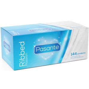 Pasante-Ribbed Passion Preservativi Scatola 144 Pezzi-Latex
