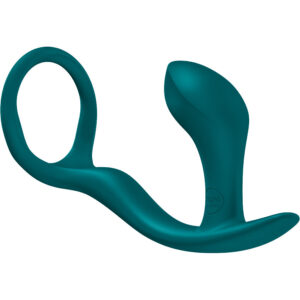 Fun Factory-Bootie Ring Anello fallico con Plug anale, Verde Bottiglia