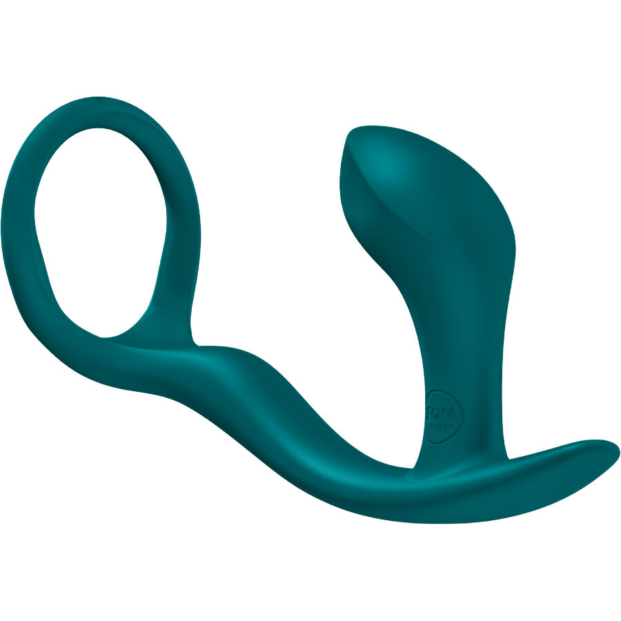 Fun Factory-Bootie Ring Anello fallico con Plug anale, Verde Bottiglia