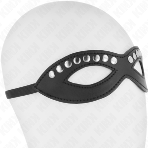 Kink Masked Allure-Maschera per gli occhi con rivetti Mini Model 1 20,5 cm 8 Kink Masked Allure-Maschera per gli occhi con rivetti Mini Model 1 20,5 cm · Bondage & Manette (imaginea 4)
