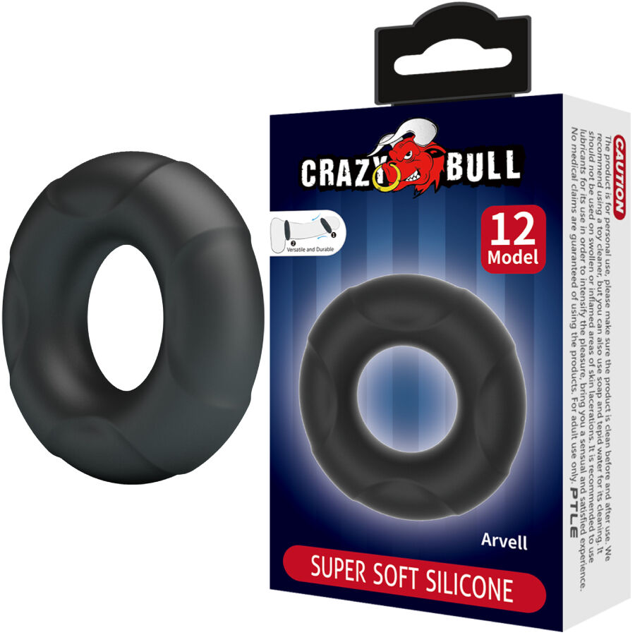 Crazy Bull-Anello Silicone Modello 12-Waterproof 2 Crazy Bull-Anello Silicone Modello 12-Waterproof · Anelli & Guaine per pene (imaginea 2)