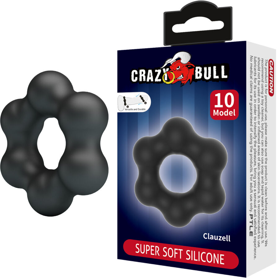 Crazy Bull-Anello Clauzell Silicone Modello 10-Waterproof · Anelli & Guaine per pene (immagine 6)