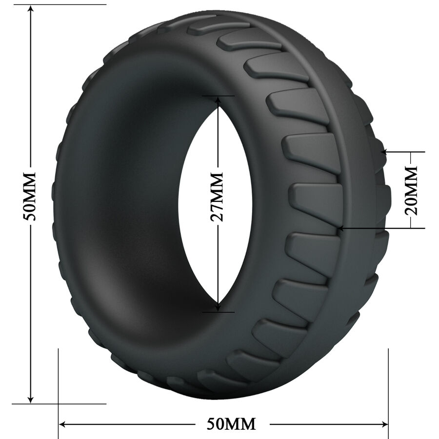 Crazy Bull-Dilson Anello di Silicone Modello 3-Waterproof 3 Crazy Bull-Dilson Anello di Silicone Modello 3-Waterproof · Anelli & Guaine per pene (immagine 3)