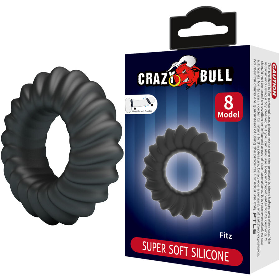 Crazy Bull-Fitz Anello di Silicone Modello 8-Waterproof · Anelli & Guaine per pene (imaginea 6)
