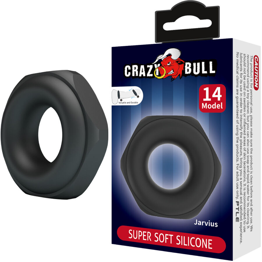 Crazy Bull-Jarvius Anello di Silicone Modello 14-Waterproof · Anelli & Guaine per pene (imaginea 6)
