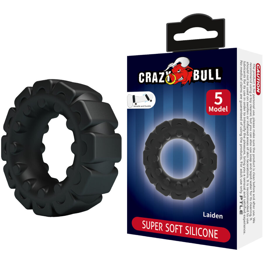 Crazy Bull-Laiden Anello Silicone Modello 5-Waterproof · Anelli & Guaine per pene (immagine 6)