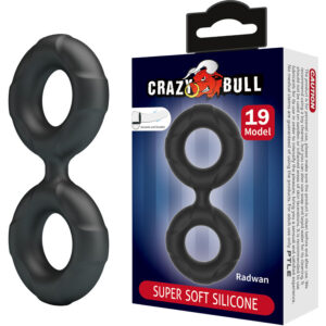 Crazy Bull-Radwan Anello Doppio Silicone Modello 19-Waterproof · Anelli & Guaine per pene (imaginea 5)