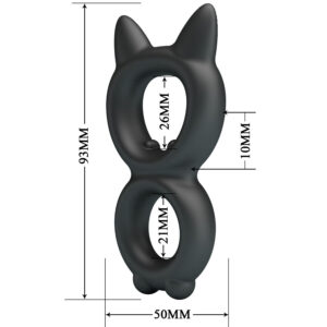 Crazy Bull-Torano Doppio Anello Silicone Modello 20-Waterproof · Anelli & Guaine per pene (imaginea 6)
