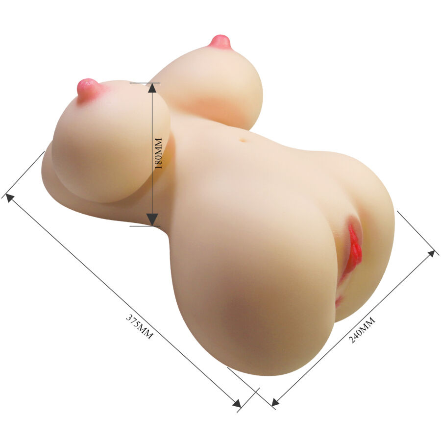 Crazy Bull-Fiona Torso Femminile Realistico con Vagina e Anale 7.1 kg-TPR · Masturbatori (immagine 8)