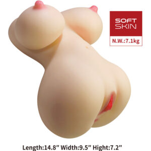 Crazy Bull-Fiona Torso Femminile Realistico con Vagina e Anale 7.1 kg-TPR