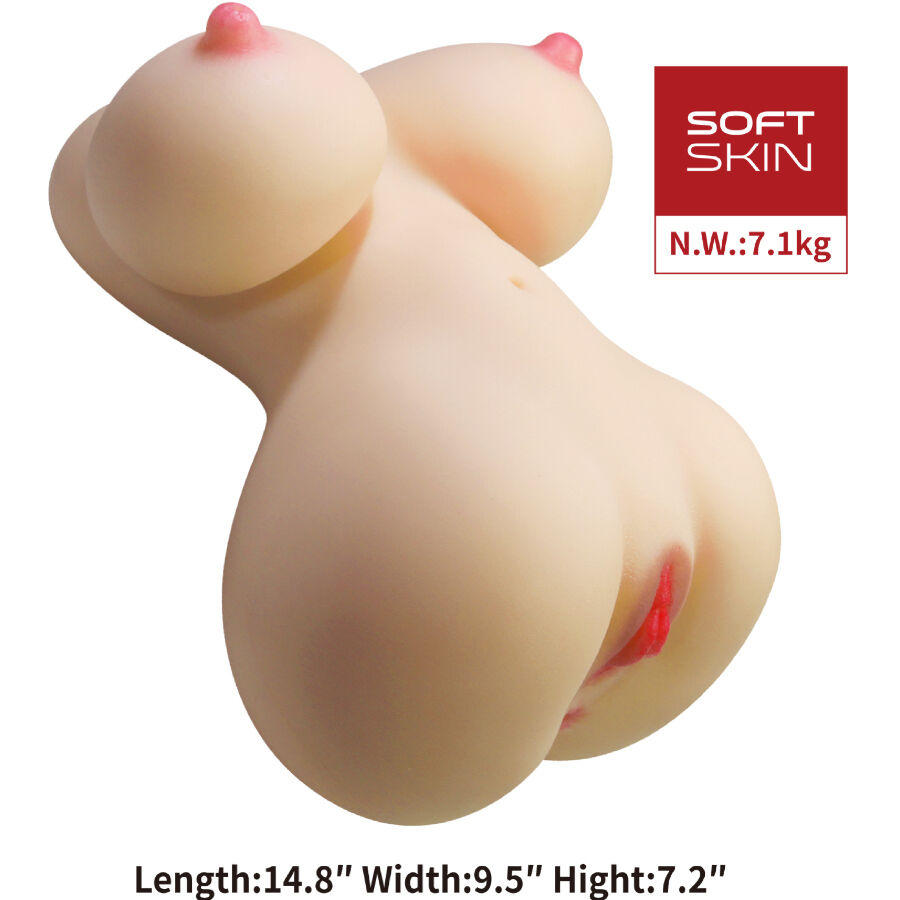 Crazy Bull-Fiona Torso Femminile Realistico con Vagina e Anale 7.1 kg-TPR