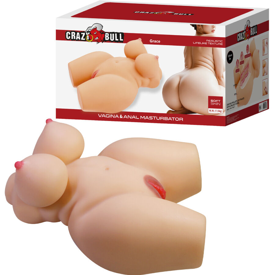 Crazy Bull-Grace Torso Femminile Realista Vaginale e Anale 7.5 kg-TPR · Bambole & Gonfiabili (immagine 2)