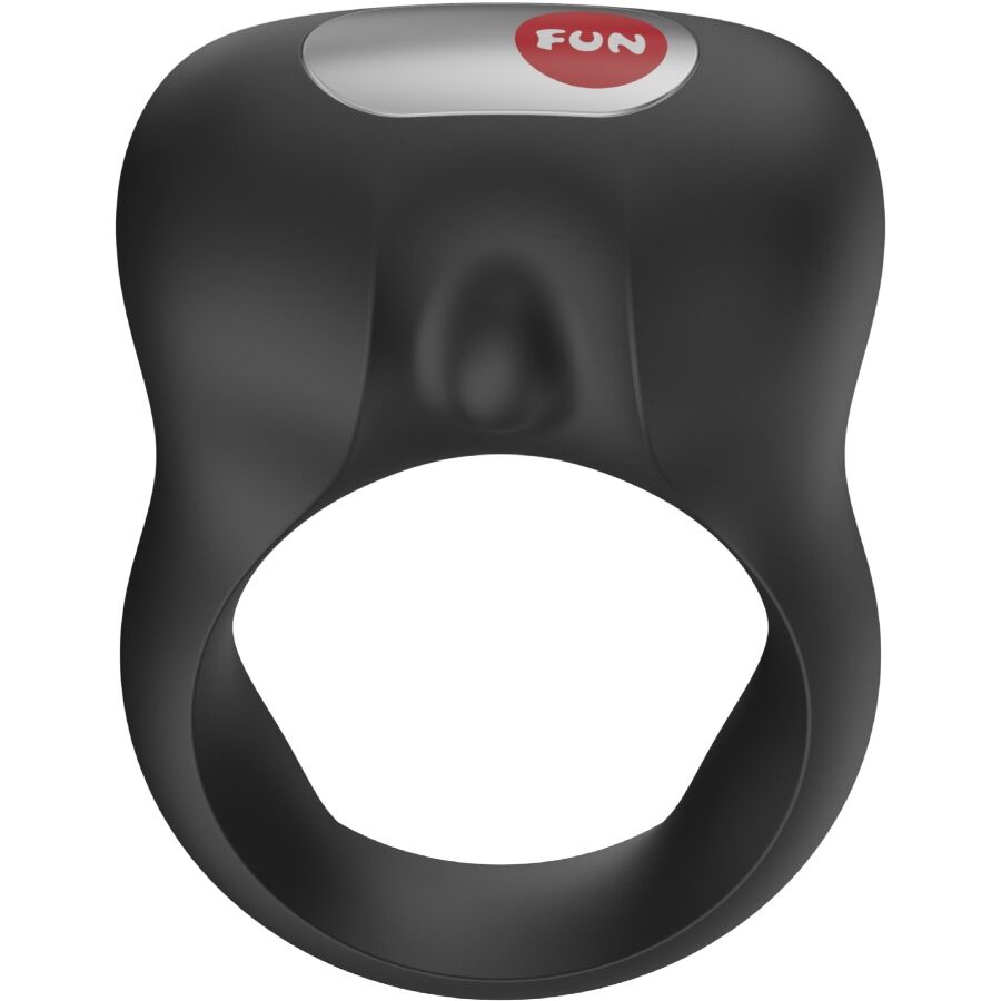 Fun Factory-Steady Anello per Pene con Vibrazione Nero-Silicone
