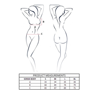 Passion Woman Teddies-Sensie Body Coral S/M · Lingerie sexy donna (imaginea 2)