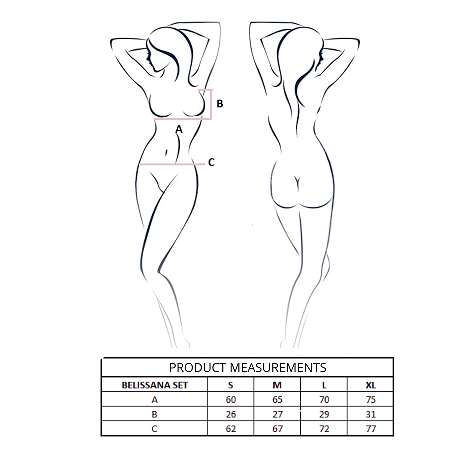 Passion Woman Sets-Belissana Set Reggiseno + Tanga Trasparente 4 Passion Woman Sets-Belissana Set Reggiseno + Tanga Trasparente · Lingerie sexy donna (imaginea 4)