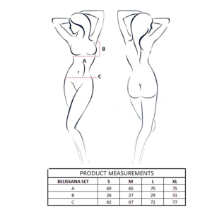 Passion Woman Sets-Belissana Set Reggiseno + Tanga Burgundy L/XL 8 Passion Woman Sets-Belissana Set Reggiseno + Tanga Burgundy L/XL · Lingerie sexy donna (immagine 4)